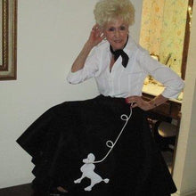 Load image into Gallery viewer, Womens 2 Piece Poodle Skirt Set with Scarf by Pookey Snoo
