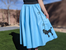 Load image into Gallery viewer, 3-Piece Adult Set Poodle Skirt, Scarf &amp; White T-shirt with Initial
