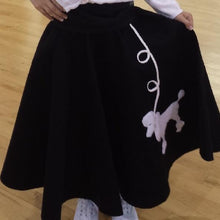 Load image into Gallery viewer, Girls Black Poodle Skirt by Pookey Snoo
